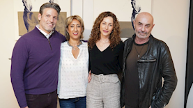 מימין לשמאל: רון קדמי, שירלי בוגנים, סיגל רגב וד"ר עידו סירוטה, צילום: באדיבות בית חולים רפאל